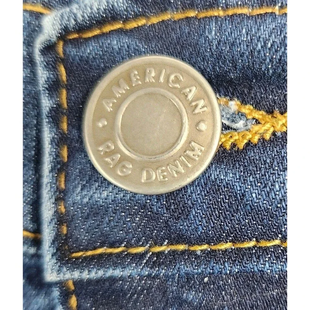 American Rag Comfort Stretch Jeans Men 38x30 Distressed Whiskering Med/Dark Wash